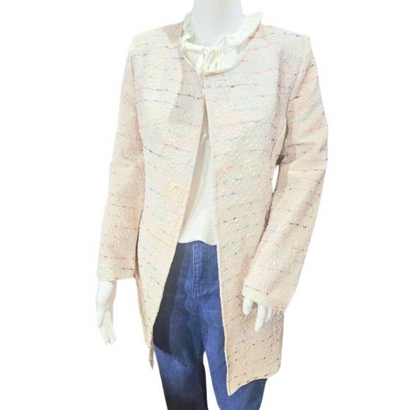NEW ISLE BY MELIS KOZAN south pointe jacket in ivory/multi - Picture 1 of 1
